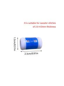 1 件手工编织行计数器、红色/蓝色编织追踪器、编织配件工具 - 彩色 - 查看 8