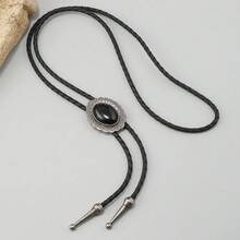 Tendencia4 Pcs Vintage Corbata Vaquera, Estilo Clásico Occidental Plateado 4pcs Combinación 2Calidad premium - 1 - Ver 6