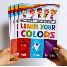4pcs Children's Learning Books - Enlightenment - Knowledge Learning - Letters, Numbers, Shapes, Colors - Multicolor - View 2