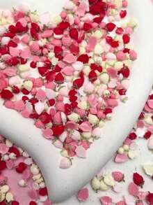 50个可爱草莓美甲装饰品，3D粉色逼真水果美甲饰品，美甲配件 - 彩色 - 查看 5