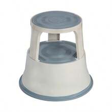 2 Tier Light Grey Step Stool - One Size - View 3