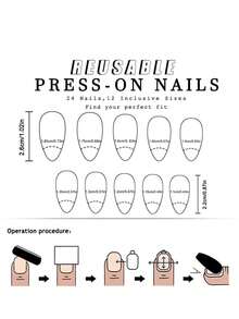 24pcs Short Almond Shaped False Nails, Valentine's Day Red Heart Rhinestone Starry Design, Full Coverage Removable Nail Art Set, Suitable For Women Party, Ball, And Daily Wear