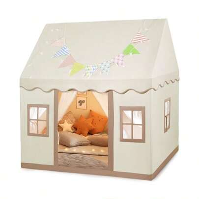 Tent Tent Play House Tent Indoor Tents Folding Play Tent In Natural Fabric Canvas