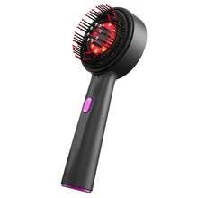 Bàn chải massage da đầu điện dùng pin 1400mAh, dụng cụ thoa dầu dưỡng tóc, massage thư giãn da đầu một tốc độ, chống rụng tóc, lược massage cầm tay dùng tại nhà dành cho cả nam và nữ. - Nhiều màu - Xem 12