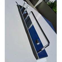 Porta Cintos Gravatas Aço Carbono Cromado Piva Ganchos Multiuso Organizador - Cinza - Visão 3