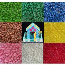 500颗/袋 10毫米熔珠 超大孔珠 手工珠宝制作材料 - 熔珠 像素拼图珠 创意工艺 - 珠宝设计师的理想之选 - 彩色 - 查看 1