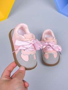 Zapatillas deportivas de estilo ballet para niñas pequeñas, Colección Primavera/Otoño 2026 - Rosa - Ver 10