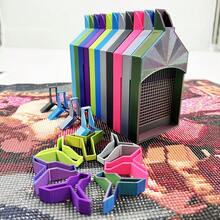 This New Multi-Functional Diamond Painting Tray Features A Y-Shaped Embedded Board, Semi-Open Lid, And Grid Design, Which Allows For Faster And Smoother Placement Of Diamonds, And Effectively Separates The Diamonds.