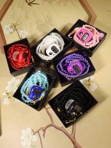 1 pieza Brisa de primavera, Cuentas de oración islámicas con contador, Dispositivo de conteo de Ramadán - multicolor - Ver 9