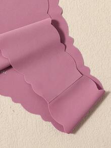 6 قطع من ملابس داخلية للنساء - مجموعة درجات لون البنفسجي: تدرج لون من الوردي الناعم إلى البنفسجي الغامق في جو لطيف، مع حواف مكسرة تؤكد على التفاصيل الرقيقة للملابس الداخلية النسائية - متعدد الألوان - مشاهدة 6