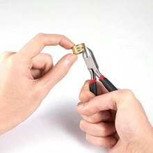 BOJA Conjunto de Fabricación de Joyas, Herramientas para Hacer Joyas, Incluye 3 Alicates 2 Pinzas Tijeras Aguja Anillo de Cobre, kit para Adultos y Principiantes(default) - Multicolor - Ver 7