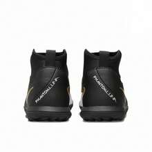 Nike Phantom Luna 2 Club TF 運動舒適 避震耐磨防滑 足球鞋 大童 - 黑金色/白色 - 查看 4