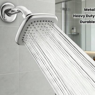 Este elegante cabezal de ducha cuadrado de 4 pulgadas de alta presión es versátil y ofrece un rociado poderoso y lujoso. Cuenta con boquillas de silicona compactas y un cabezal de ducha desmontable montado en la pared. El diseño cuadrado minimalista y la resistente construcción de plástico, combinados con la tecnología de ahorro de agua de alta presión, brindan una experiencia de ducha tipo lluvia. Adecuado para baños de hogares y hoteles