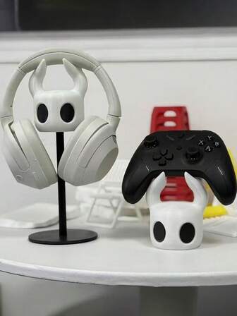 3pcs/2pcs/1pc Hollow Knight Ergonomic Headphone Stand, Gaming Console Stand, Multifunctional 3D Display Stand, Suitable For Gaming And Office - Desktop Organizer, Space-Saving Design, Durable Headphone Holder