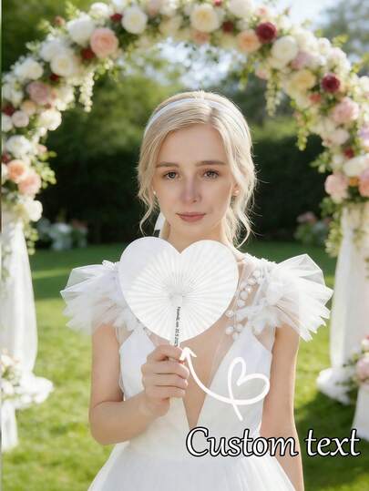 مراوح قابلة للطي بشكل قلب ودائري، مصممة للأعراس والخطوبة وحفلات العزوبية وعيد الحب والمناسبات الأخرى. مراوح قلبية بيضاء قابلة للطي، يمكن طلاؤها DIY، كذلك مناسبة كديكورات حفلات وهدايا عيد ميلاد أو هدايا زفاف.