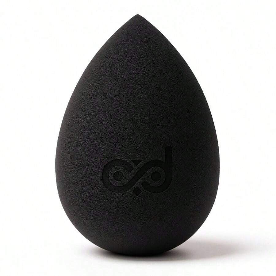 Black Latex Sponge Blending Foundations, Powders, And Creams Achieve Streak - Application Vegan And Cruelty - - 黑色 - 查看 1
