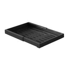Organizador extensible para gabinetes, cajones extraíbles, estantes deslizantes resistentes para almacenamiento para cocina, despensa, baño - Negro - Ver 1