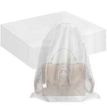 10pcs Dust Bags For Handbags - Drawstring Wallet Dust Proof Protective Cover, Non-Woven Fabric Handbag Travel Organizer Bags, 16"X19"