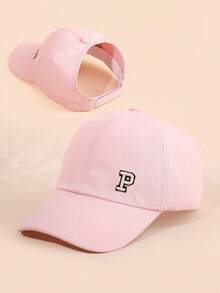 1pc Kids Baseball Cap, Suitable For Spring & Summer, Brimless Design, Girls Version, UV Protection, Suitable For Ponytail, Everyday Outdoor Activities In Spring & Autumn, Fits Ages 3-10 - P - View 4