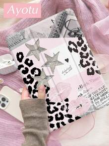 Ayotu 1件豹纹嘴唇星空图案平板电脑保护套和Kindle电子书保护套,兼容第10代、11代/Air 4代/Air 7代/9.7英寸,兼容三星Galaxy Tab A9 Plus、Kindle(第11代-2024年发布)(6英寸)、Kindle Paperwhite第12代(2024年发布),绝佳节日礼物,时尚简约图案。 - 彩色 - 查看 2