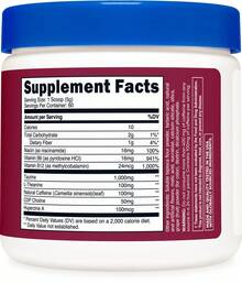 Nutricost Energy Drink Powder (Grape) (60 Servings) - Pre Workout Supplement With Natural Flavors - Non-GMO, Gluten-Free - 葡萄 - 查看 5