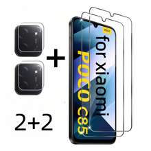 4pcs Set For Xiaomi Poco F7 5G/Poco F7 Pro/Poco F7 Ultra/F8 Pro/F8 Ultra/M7 4G/M7 Pro 5G/X7 Pro/X6 Pro/C85/C71 - 2pcs 9H Tempered Glass Screen Protector + 2pcs Tempered Glass Camera Lens Protector, Anti-Scratch, High Definition, 3D Transparent, Sensitive Touch, Precise Fit, Easy Installation, Durable Protection For Smartphones - Clear - View 9
