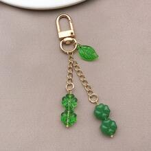 30/50pcs 10mm Clear Faceted Acrylic Four-Leaf Clover Beads With Holes For DIY Bracelet & Phone Strap Making, Lucky Charm Accessories.