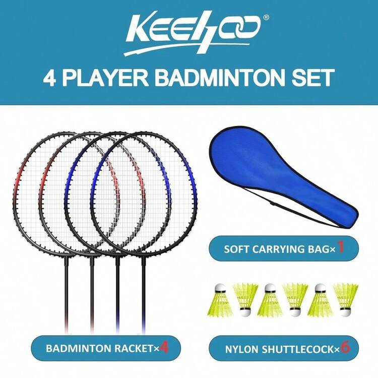 Badminton Rackets - Blackredblue4jugado - Visão 2