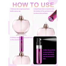 2026 Portable Dispensing BottleTravel Perfume Bottle Refillable5ml Portable Travel Size Perfume Atomizer Refillable Empty Bottle Leak Proof Mini Cologne Sprayer Perfume Bottle Sct Pump Case For Traveling And Outgoing 8 Pack - Xanh lam Đen Vàng Hồng Bạc Tím Hồng Đỏ Đỏ - Xem 6