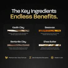 BASED Hair Clay For Men, Premium Hair Clay With Strong Hold, Texturizing Finish, & Low Shine, Hair Styling For Medium, Thick, Straight, Or Wavy Hair, Santal Sandalwood Fragrance (3oz Pack Of 1) - Trang phục trang trọng - Xem 5