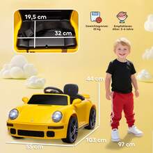 Sorruder Kids Race Cars - 黃色 - 查看 3
