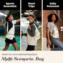 Shoulder Strap Bag – Multi-Pocket Crossbody Chest Bag, Suitable For Women's Daily/Travel/Sports Use, Lightweight Off-Road Backpack, Multi-Pocket Sling Bag, Adjustable Strap Sling Bag, Durable Quilted Bag, Travel Sling Bag, Sports Backpack, Daily Commuter Bag, Outdoor Hiking Bag, Gym Canvas Bag, Casual Errand Bag, Women's Lightweight Multi-Pocket Sling Bag, Stylish And Simple Sling Bag,Summer,Spring Outfits For Women,Nail Supplies,Mother's Day,Mom,Mother's Day Gift,Flower,Jewelry,Mother's Day Decorations,Mother's Day Party Supplies,Women,Pink,Gift Set - 白色 - 查看 4