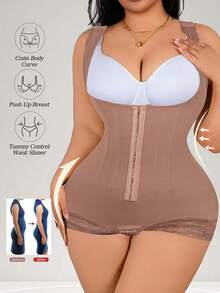 Women's Body Shaper Shapewear, Postpartum Tummy Control Waist Trainer - Purple - View 5