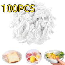 50/100/200pcs Plastic Food Covers, Food Storage Packaging, Elastic Lids Suitable For Bowls, Plates, Refrigerator, Picnic - Multicolor - View 10