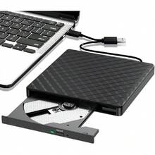 Unidad de CD/DVD Externa para Portátil, USB 3.0 CD DVD +/- Grabadora de DVD, lector de CD ROM Externo Grabadora Unidad óptica Compatible con Portátil PC  Book Windows 11/10/8.1/7 Linux,38927339 - Multicolor - Ver 1