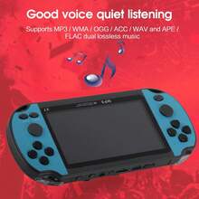 4.3-Inch HD Portable Game Console: Portable Retro Gaming Device With Dual Joysticks For Classic Arcade Games At Home And Outdoors. - 藍色 - 查看 6