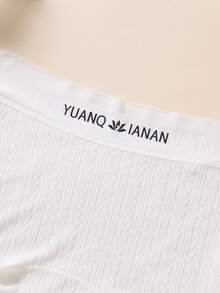 5 chiếc/gói Quần lót nữ bằng cotton thoải mái, viền ren và nơ - Nhiều màu - Xem 6