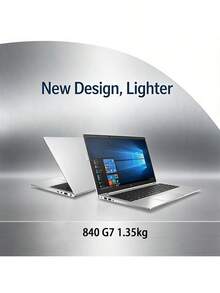 HP 840 G7二手電腦 i7-10 代 EliteBook 8G 256G 固態 14 吋 FHD IPS 防眩光屏 1.33kg 鋁合金機身 商務辦公高效適配 REFURBISHED 銀色 - 銀色 - 查看 3