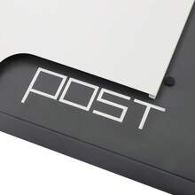 Wall Mounted Mailbox With Keys, Black & White Modern Outdoor Mail Box, Large Capacity 14x14x4 In, Modern Outdoor Mailbox, Wall Mounted Mail Box With Lock And 2 Keys, Black Or White Large Capacity Mailbox, Galvanized Steel For Porch,  Anti-Theft Lock, Rust Resistant Steel, Easy To Install, Weather Resistant - Black and White - View 9