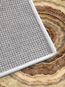 DAJIANG 1 件套漩涡图案地毯,几何线条羊毛地毯,适用于浴室、厨房、户外、室内、走廊、卧室、客厅,可机洗,易于清洁,防滑底背,适合卧室冬季装饰、情人节节日装饰、卧室节日装饰、浴室配件、房间装饰套装 - 彩色 - 查看 9