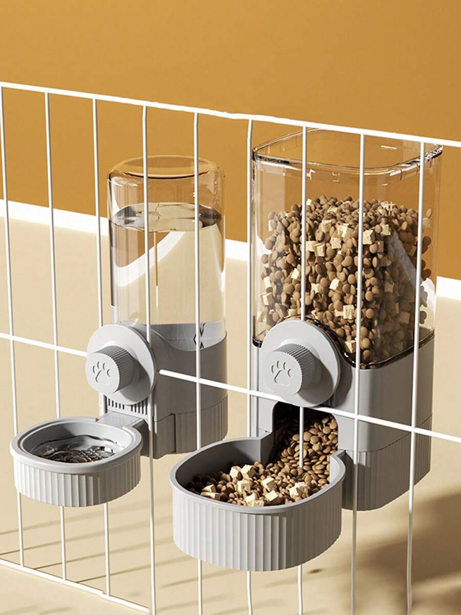 Dispensador de agua colgante para gatos, suministros de agua para perros, jaula colgante, tazón de agua para perros, tazón de alimentación para mascotas pequeñas, tazón para gatos, alimentador automático para mascotas - Multicolor - Ver 1