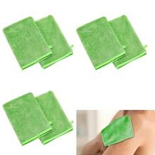 沐浴去角质手套，带挂环的身体去角质手套，用于沐浴、面部水疗、洗手、深层清洁去除死皮的磨砂去角质手套，男女通用