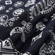 22\X22\ Flower Cotton Bandana Multi-Purpose Headbands - BlackBloom - View 5