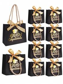 Black With Gold Ribbon [Graduation Season Handbag]