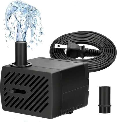 Bomba Sumergible, Bomba de Agua de Circulación para Acuario 350L/H 5W Bomba de Agua Sumergible Silenciosa Que Ahorra Energía, para Jardinería, Wigwams, Peceras, Jardines, Fuentes