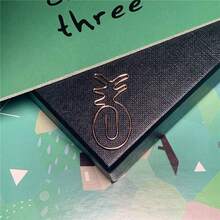 40pcs Pinefor  Apple Shape Paper Clips With Clear Box, Rose Gold And Yellow Gold, Funny Cute Paperclips Bookmarks Planner Clips For Fun Office Supplies Schoolsss Gifts Wedding Decoration - 菠蘿40個 - 查看 5