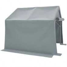 Garage Tent 244x241x217cm, Garden Shed, Waterproof Storage Shed, Bicycle Shed, Bicycle Garage, Grey - 灰色 - 查看 7