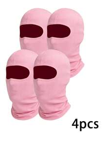 1/2/3/4pcs Unisex Cycling Face Mask Ski Hat Balaclava Beanie, Suitable For Cycling, Hiking, Party, Skiing - Multicolor - View 6