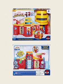 Hasbro 漫威官方授权10英寸蜘蛛侠与朋友斯塔克大厦场景玩具套装 | ABS材质 | 益智互动玩具 | 适合3岁以上儿童的节日和新年礼物 - 彩色 - 查看 1