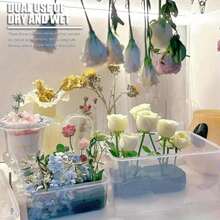 二合一花泥砖，绿色花泥块，适用于鲜花和人造花，适合种植和DIY手工制作，非常适合婚礼餐桌中心装饰和派对布置，边角略微凹陷，介意者请勿购买。 - 大號長方形 - 查看 9